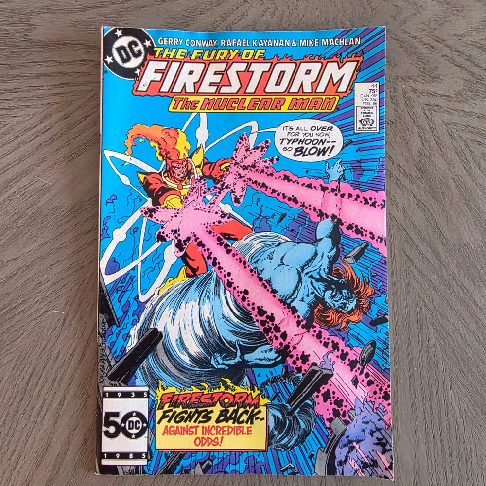 The Fury of Firestorm #44 DC Comics 1986 Vintage Comic Voltron Ad